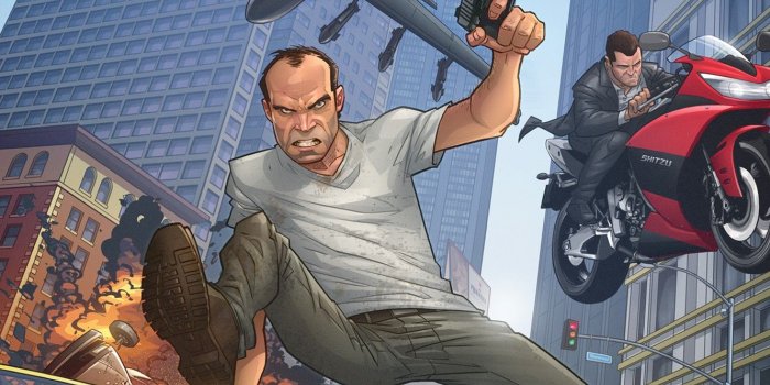 1332x850 Photo Wallpaper Art, Michael, Patrick Brown, Grand - Gta 5