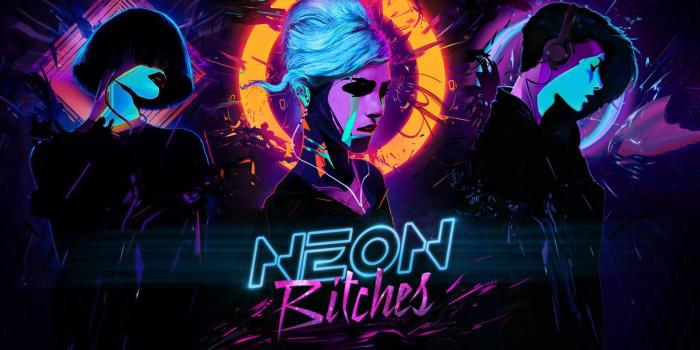 1920x1200 Neon Bitches Synthwave Bitch Girl Music Cyberpunk - Cyberpunk 80s