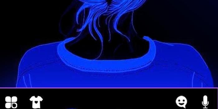 720x1280 Neon Blue Girl for Android - APK Download