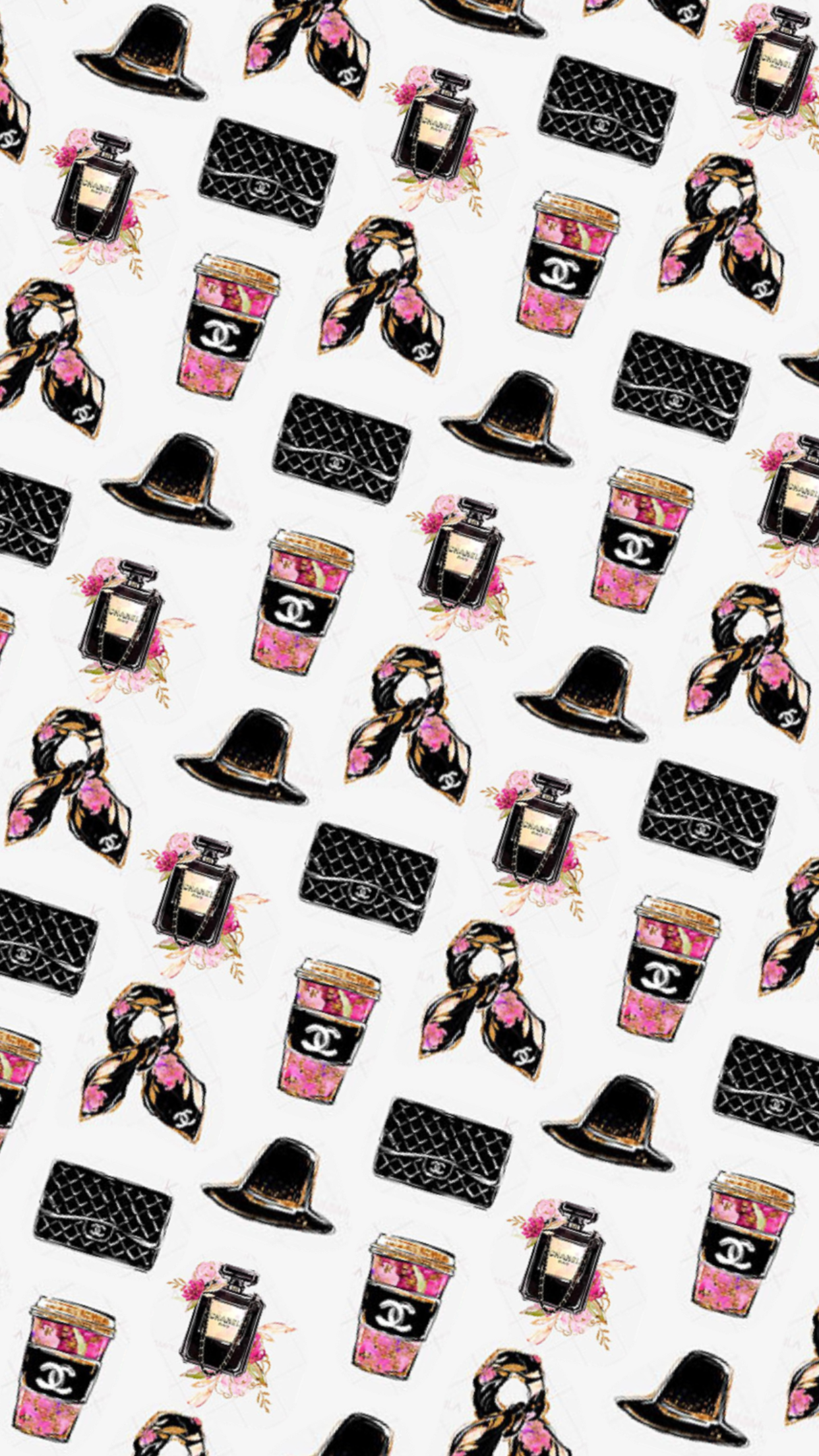 1242x2208 Designer Background | Chanel wallpapers, Fashion wallpaper, Cute