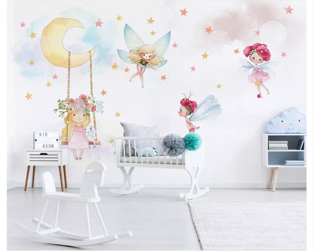 1000x800 Nordic modern minimalist hand-painted cute fashion 3d wallpaper