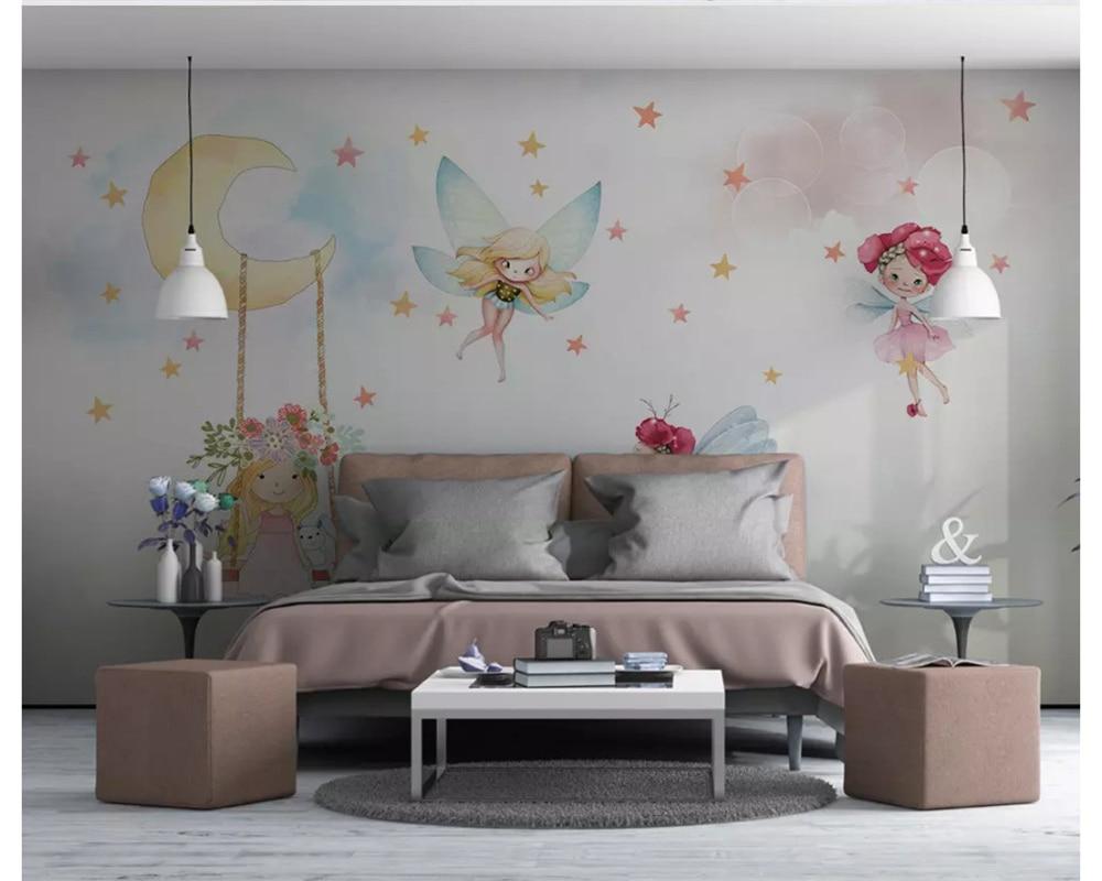 1000x800 Nordic modern minimalist hand-painted cute fashion 3d wallpaper