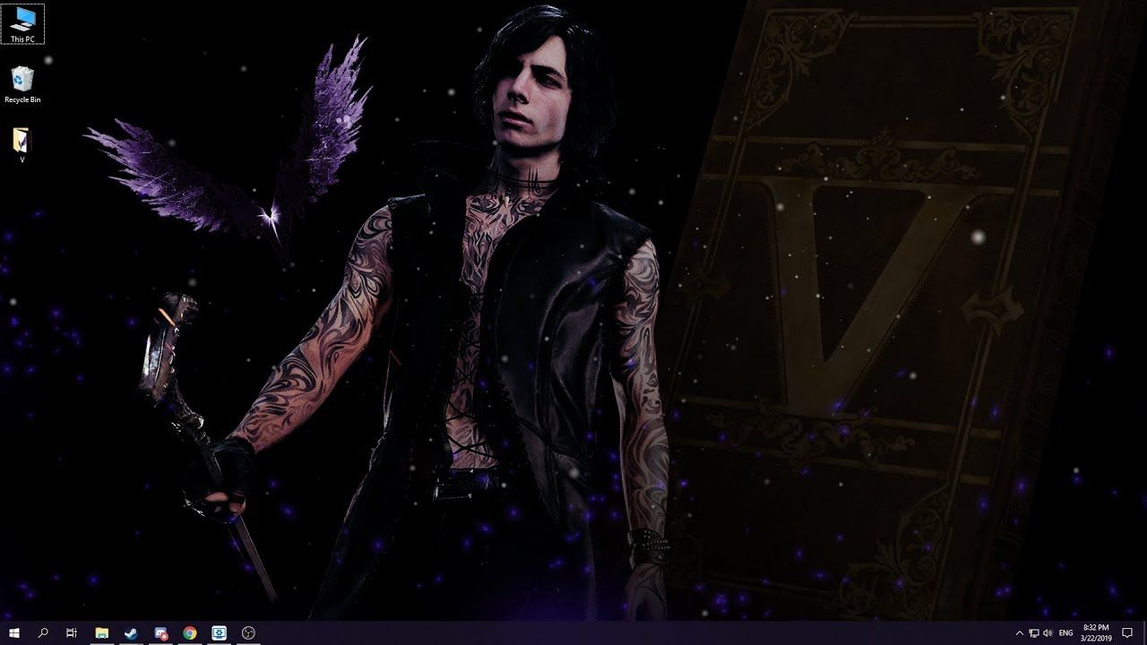 1280x720 Wallpaper Engine - Devil May Cry 5 V Theme