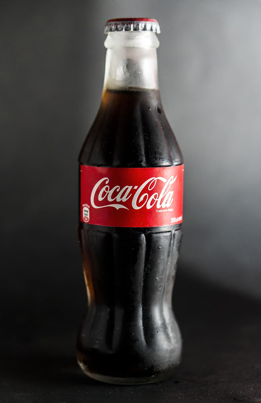 910x1404 HD wallpaper: drink, coke, black, bottle, studio shot, food and