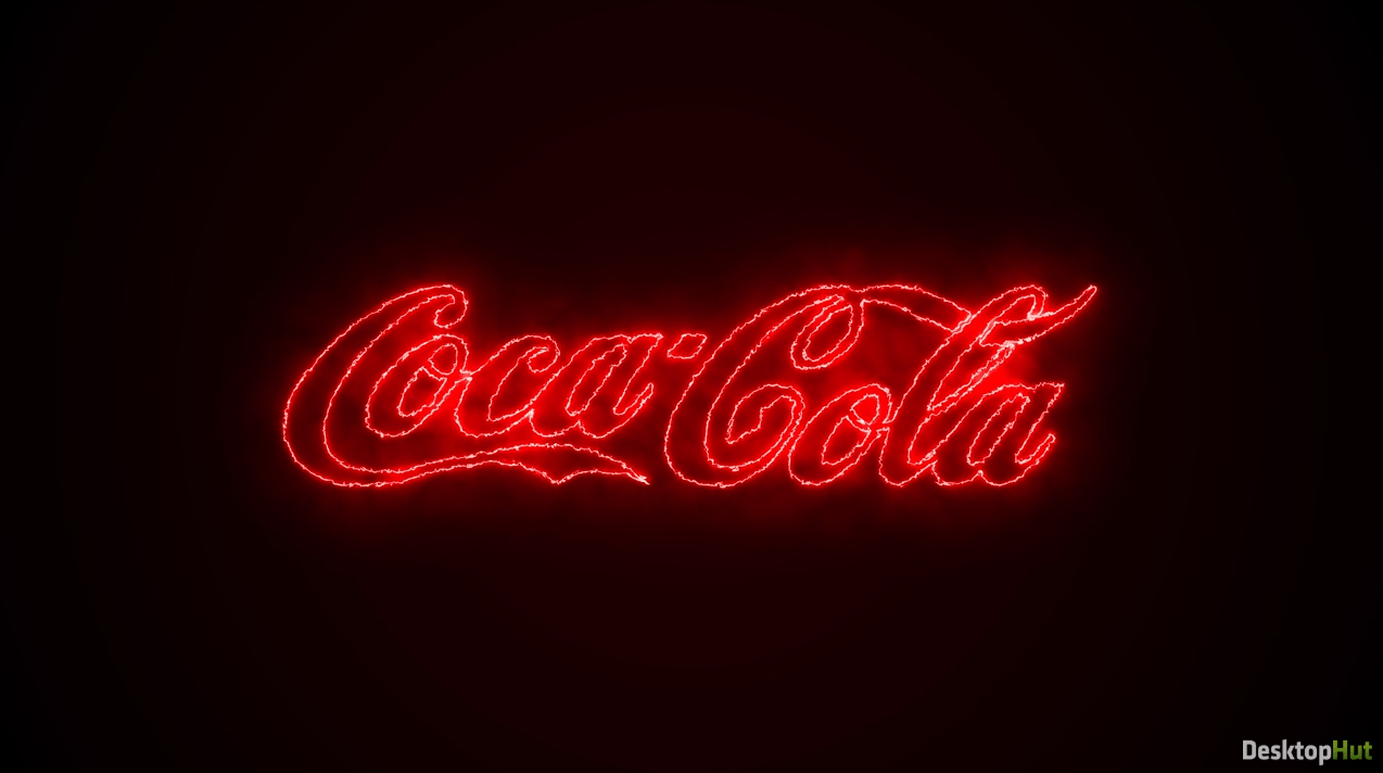 1274x712 CocaCola Neon Logo 4K Live Wallpaper - DesktopHut