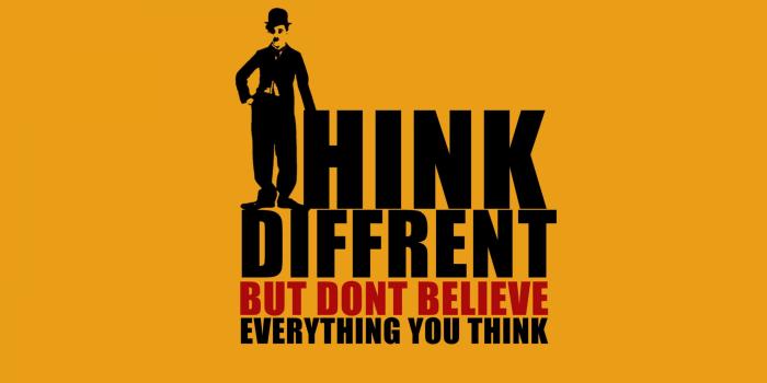 3840x2160 Think Different But Don't Believe Everything You Think Wallpaper