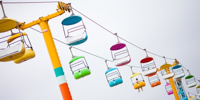 1332x850 Wallpaper USA, amusement Park, cable car, Santa Cruz, Santa Cruz