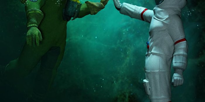 1800x2058 Download wallpaper 1800x2058 astronaut, scuba diver, underwater hd
