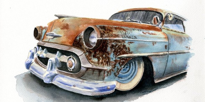 1680x1050 Free download Hot rod art hot rod painting car art [1816x1346] for