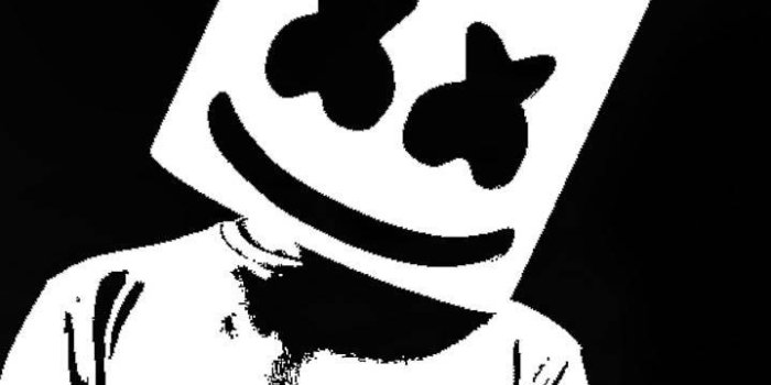 719x1280 Marshmello Black And White Wallpapers