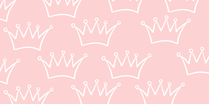 735x1102 White crowns on pink wallpaper #pink #colour #color #pinkaesthetic