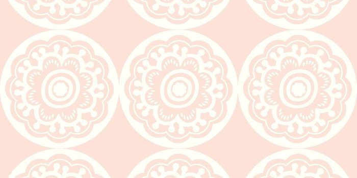 1024x1024 DW2411 DwellStudio Baby & Kids Zinnia Wallpaper - Pink/White – US