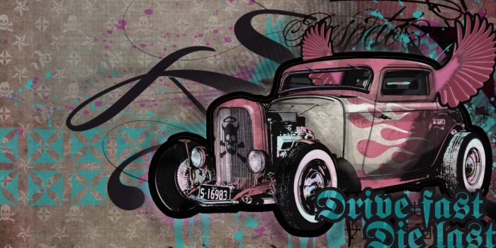 1024x768 Hot-rod-wallpaper | One of my latest hot rod illustration! C…