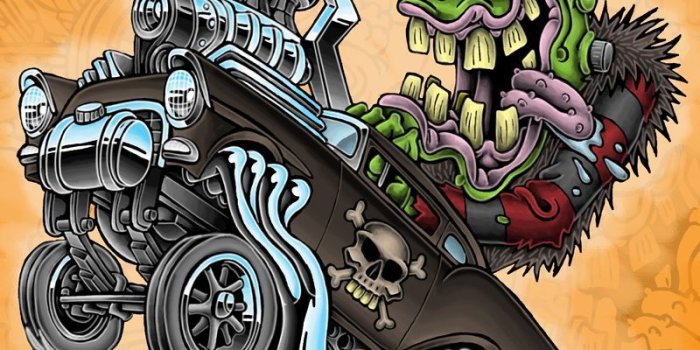 800x1200 Frankenstein Hot Rod Drawings | Franken-Wheelie by Britt8m