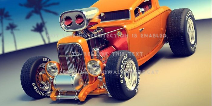 1600x1200 hot rod tree coupe cars digital art