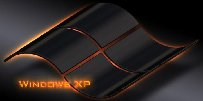 1024x768 Free download Black desktop wallpaper WIndows XP with orange fire