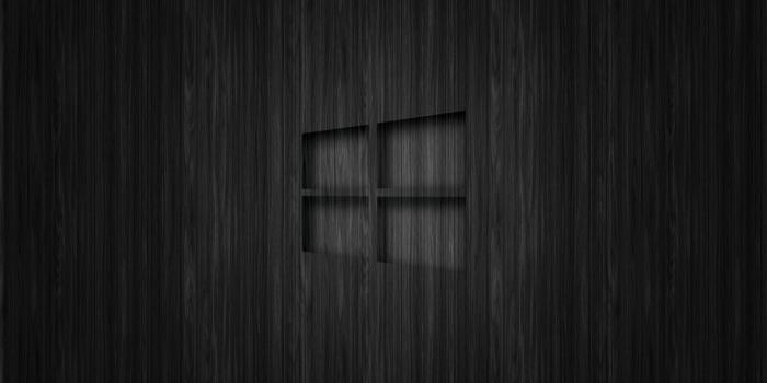 1920x1200 Windows 10 transparent logo on black fabric wallpaper - Computer