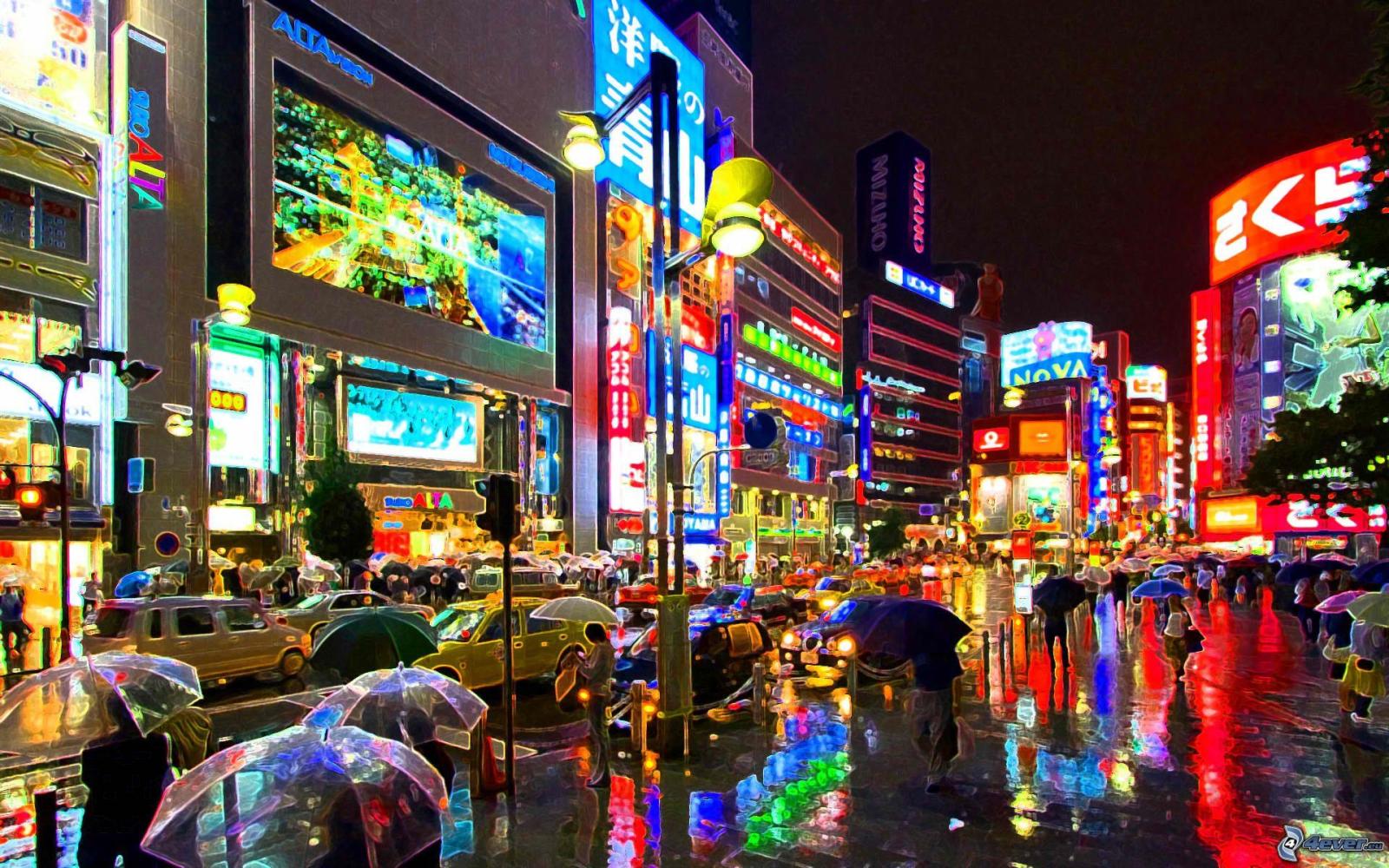 1920x1200 Tokyo night lights wallpaper | 1920x1200 | #22032