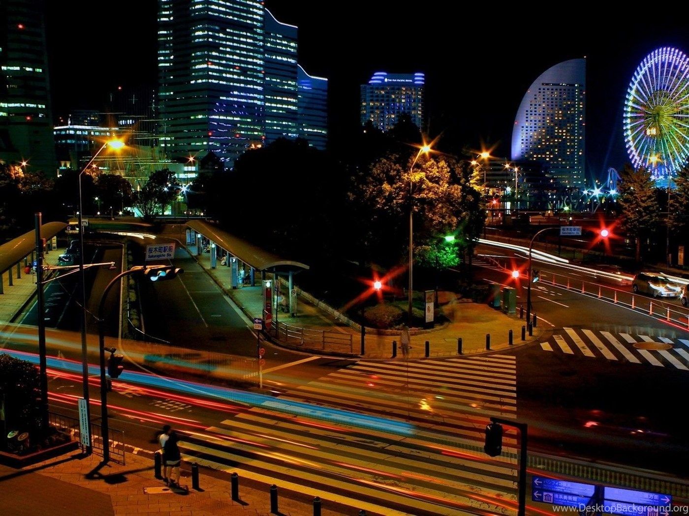 1400x1050 Download Wallpapers 1920x1080 Japan, Tokyo, Night, Lights City
