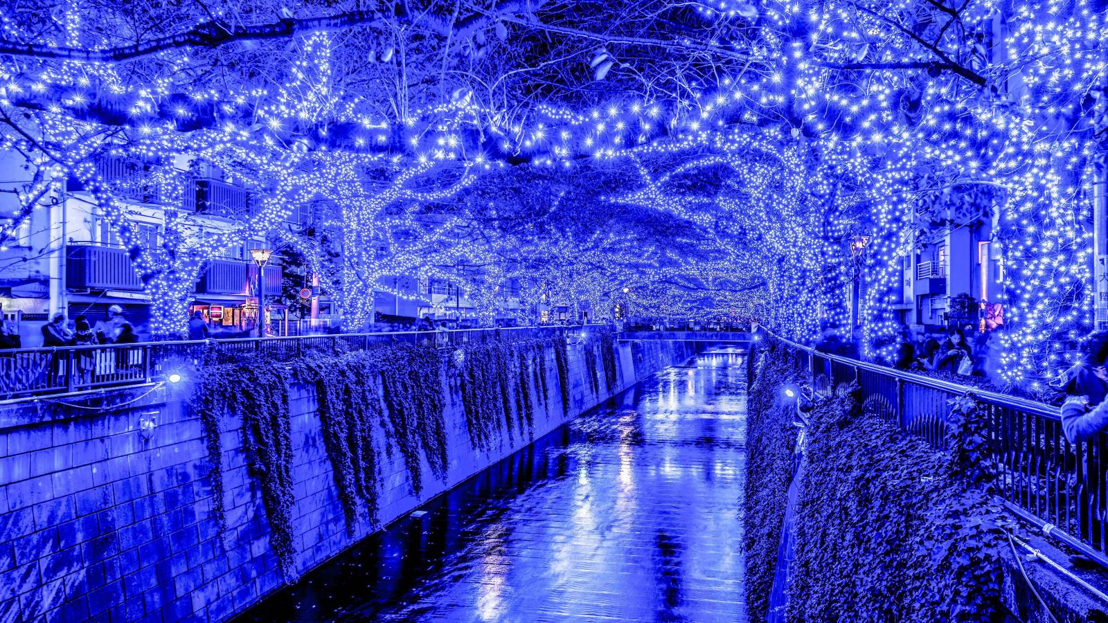 3840x2160 HD Christmas lights in Tokyo Wallpaper | Download Free - 149814