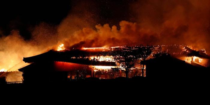 1600x900 Fire nearly destroys historic Japanese castle - ABC News