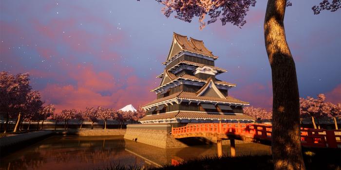 1920x1080 ArtStation - Japanese Castle, Lewis Clark