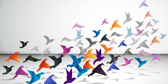 1920x1200 Amergurumi bird lot, paper, birds, minimalism, origami HD