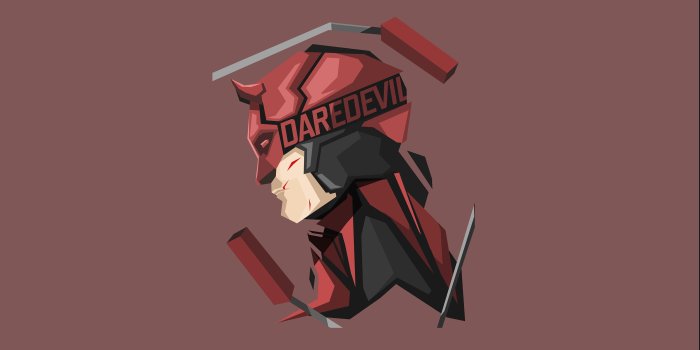 3840x2160 Marvel's Daredevil Minimalist in brown wallpaper background HD