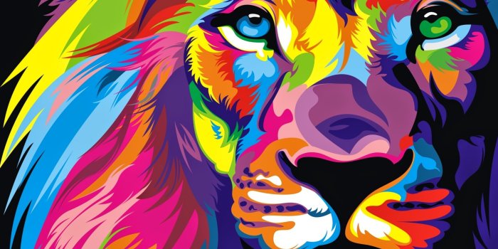 3840x2160 68+ Colorful Lion Wallpapers on WallpaperPlay