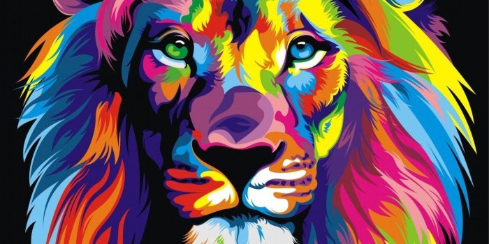 1280x800 Abstract Lion Wallpapers