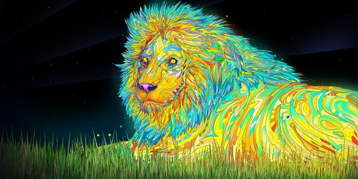 1920x1200 Lion Art Ultra HD Desktop Background Wallpaper for 4K UHD TV