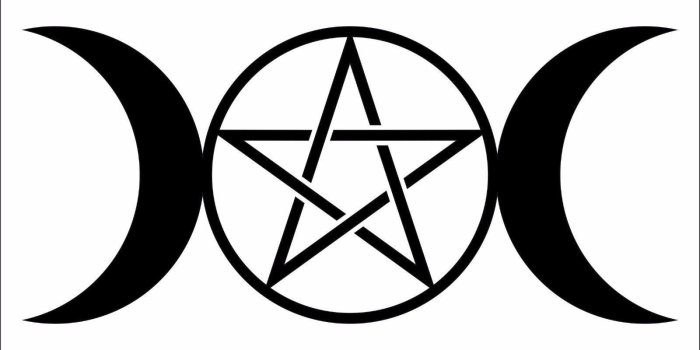 1600x1600 Triple Moon Pentacle Pentagram Ver 2 Wiccan Pagan Decal Sticker