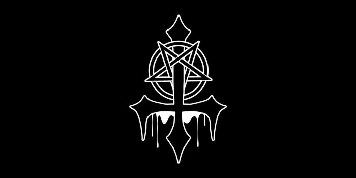 1332x850 Wallpaper Pentagram, Style, Black and white, My, The inverted