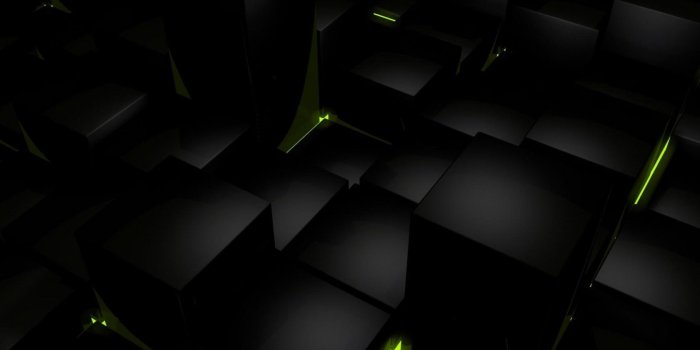 1680x1050 Dark Cubes Glow Computer Graphics Free HD desktop wallpaper