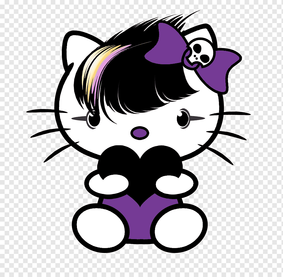 920x900 Hello Kitty Emo Punk rock Art, hello, miscellaneous, purple, words