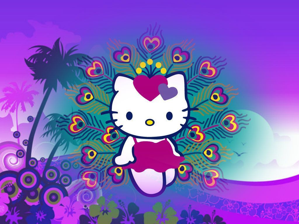 1024x768 Hello Kitty Purple Wallpapers - Top Free Hello Kitty Purple