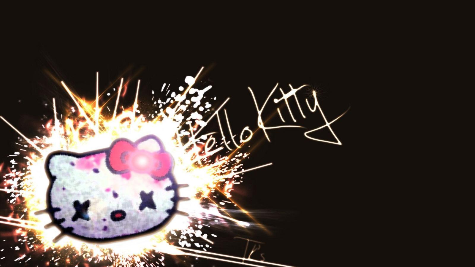 1920x1080 Hello Kitty Black » High Quality Wallpapers