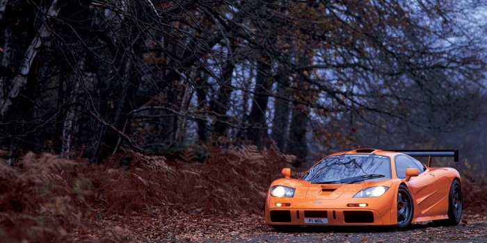 1920x1080 McLaren, McLaren F1, Orange color, Trees, Fall, Supercars, Car