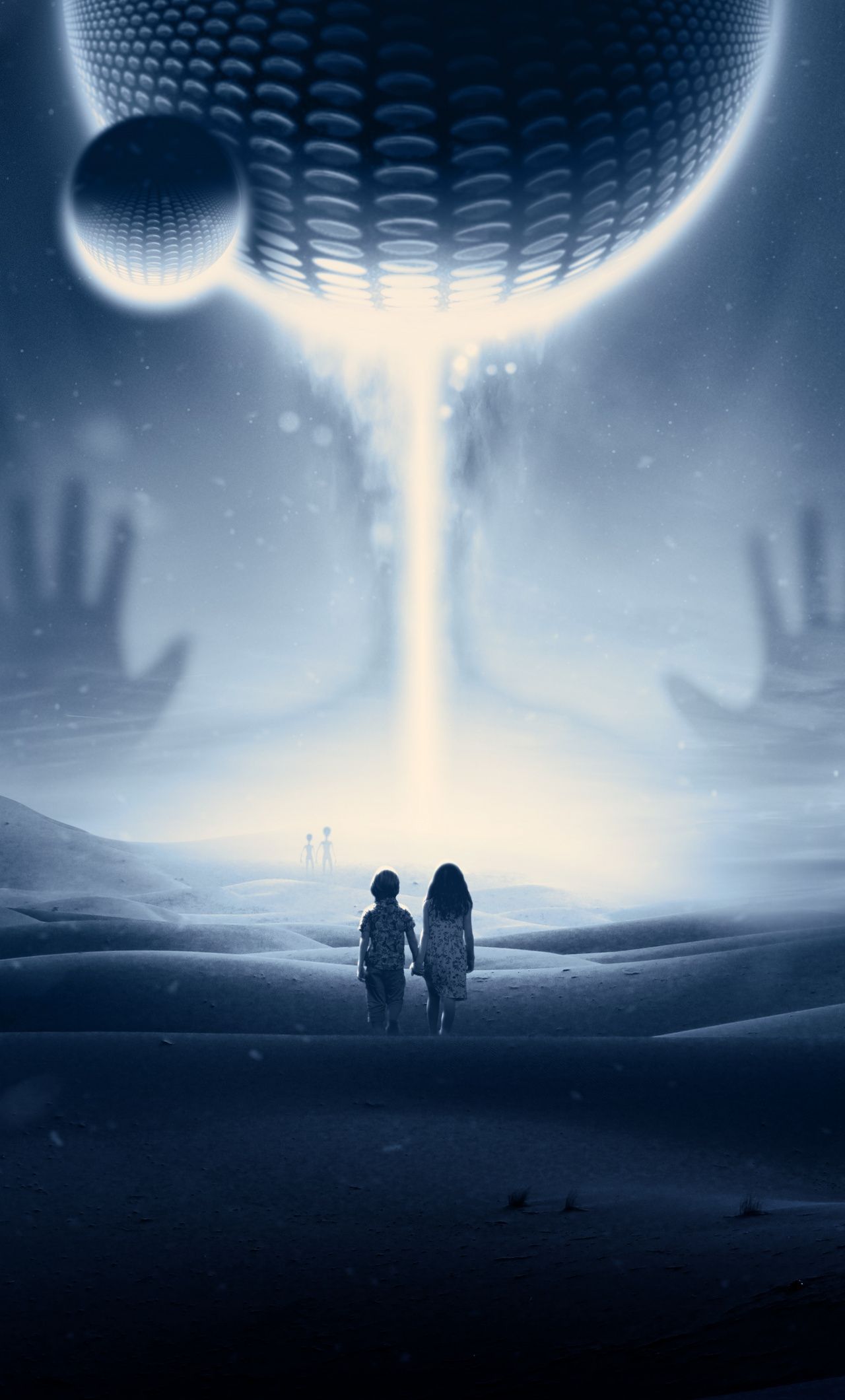 1280x2120 Download 1280x2120 wallpaper spaceship, children, dream, alien