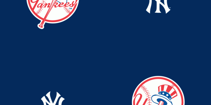 900x900 New York Yankees: Logo Pattern (Blue) - Officially Licensed
