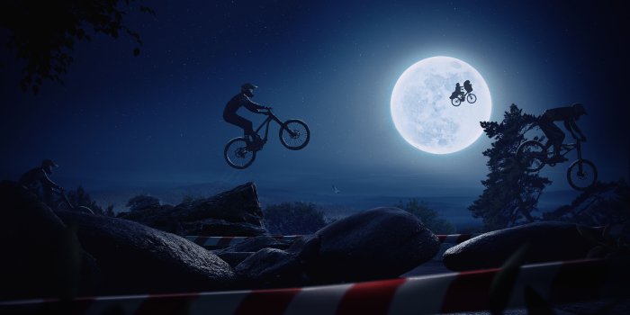 3840x2371 Cyclist Jumping, HD Artist, 4k Wallpapers, Images, Backgrounds