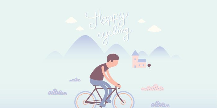 1400x980 Cyclist illustration wallpaper - Download Free Vectors, Clipart