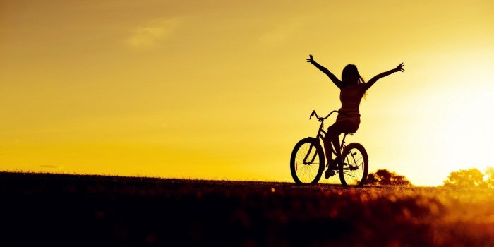 1920x1200 Bicycle Girl Photo HD Wallpaper - FreeHDWall | Sunset girl