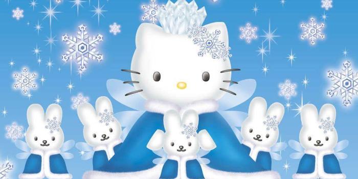 1024x768 Hello Kitty Winter Wallpapers