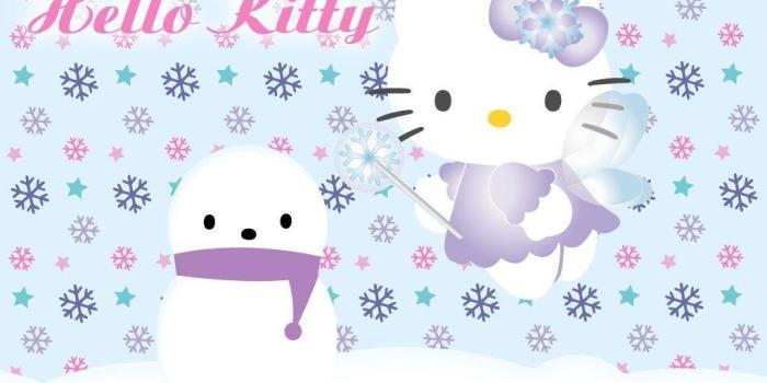 1024x768 Hello Kitty Winter Wallpapers