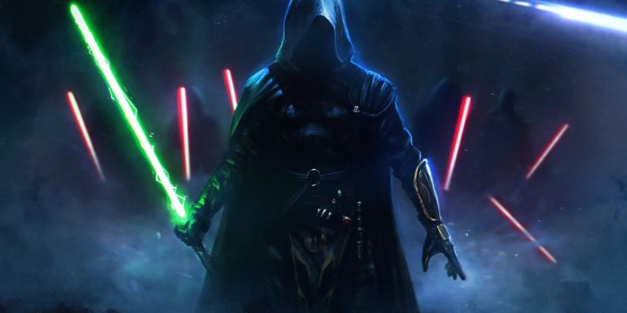 1332x850 Wallpaper Jedi, Science Fiction, Art, Star wars, Sith, Lightsaber