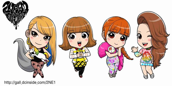 1377x700 2NE1 k-pop pop dance korean korea anime n wallpaper | 2251x1144
