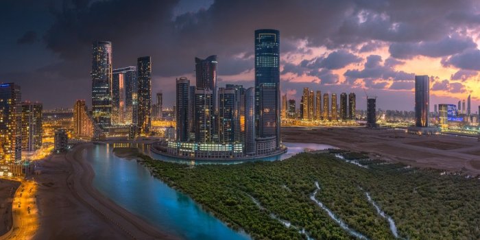 1332x850 Wallpaper clouds, view, beauty, Abu Dhabi, ☁ images for desktop