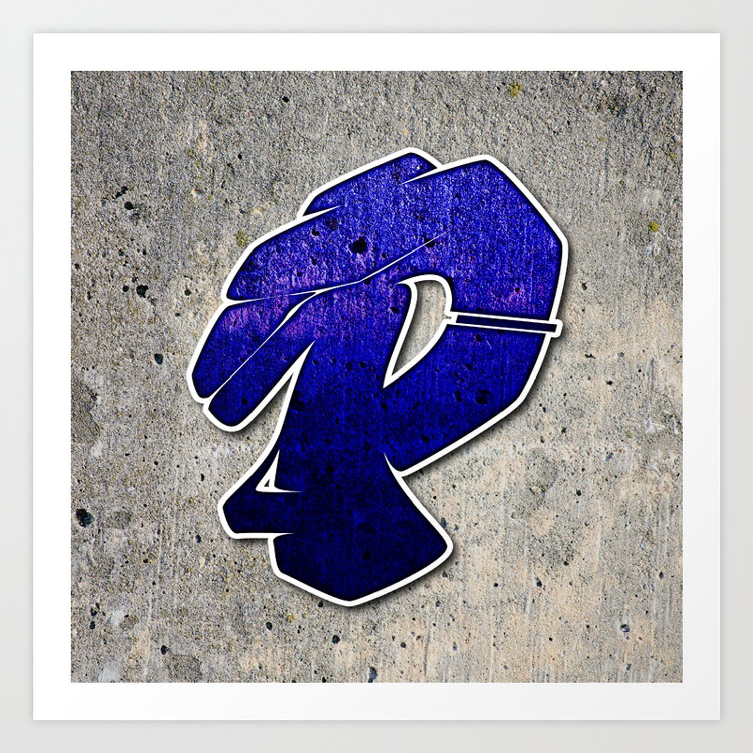 1500x1500 P - Graffiti letter Art Print by joax | Society6