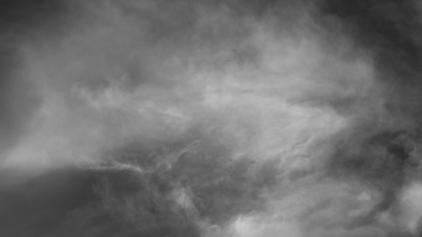 2560x1440 Download wallpaper 2560x1440 sky, clouds, bw, gray widescreen 16:9